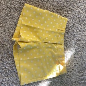 cute Ann Taylor poke dotted jean shorts